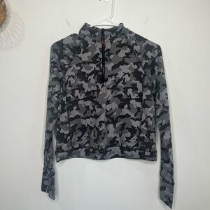 Spyder Cropped Quarter Zip Top